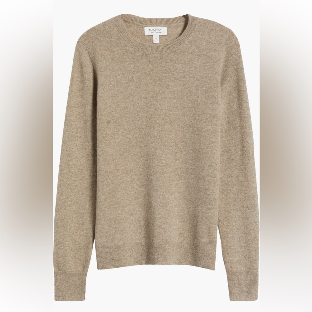 NORDSTROM 100% Cashmere Crewneck Sweater NWT